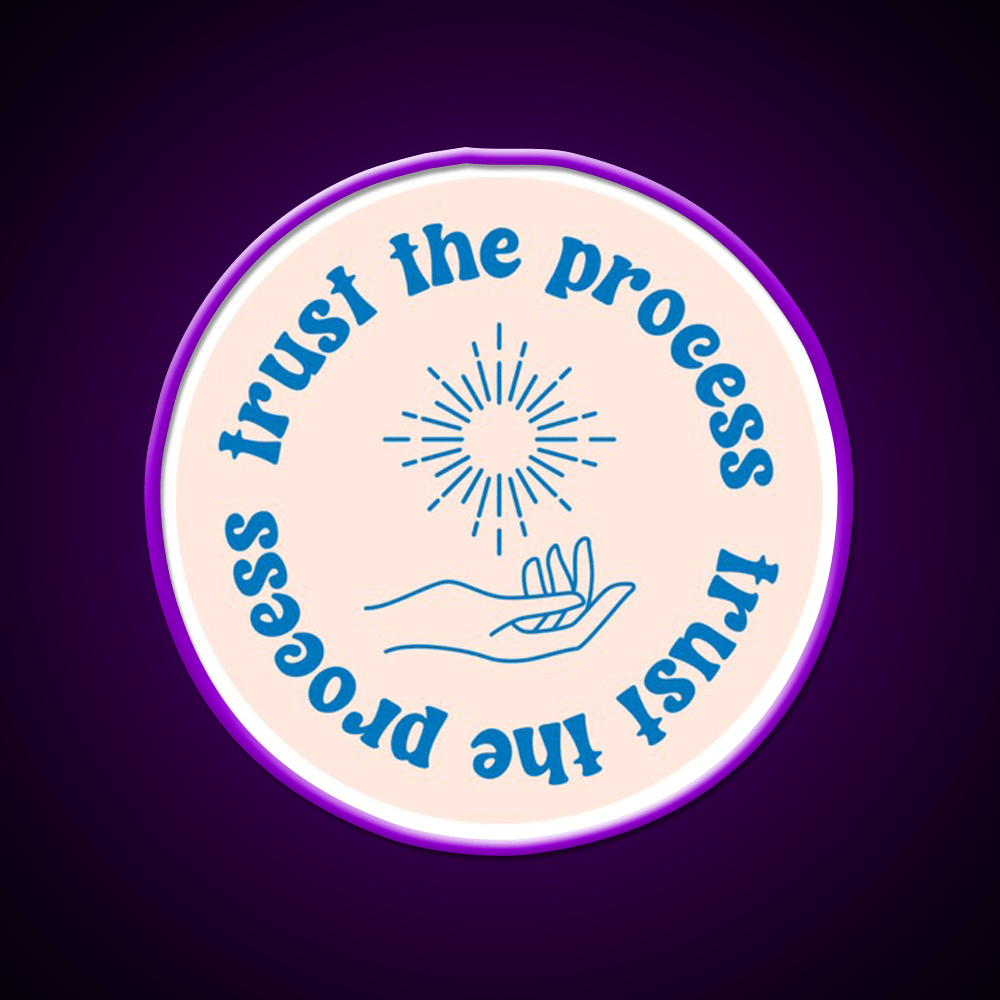 Trust The Process Cafe Led Neon Sign Espresso Bar Art Rgb Color - Shineneon