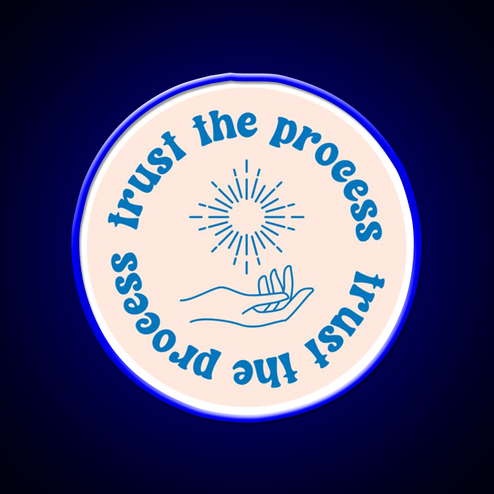 Trust The Process Cafe Led Neon Sign Espresso Bar Art Rgb Color - Shineneon