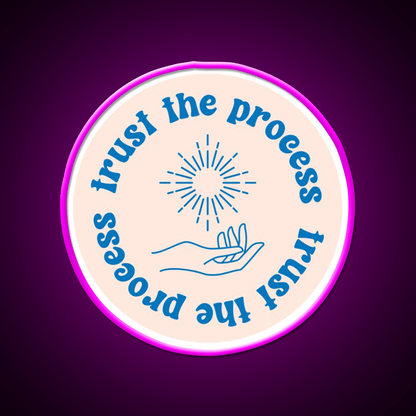 Trust The Process Cafe Led Neon Sign Espresso Bar Art Rgb Color - Shineneon