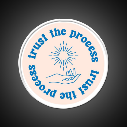 Trust The Process Cafe Led Neon Sign Espresso Bar Art Rgb Color