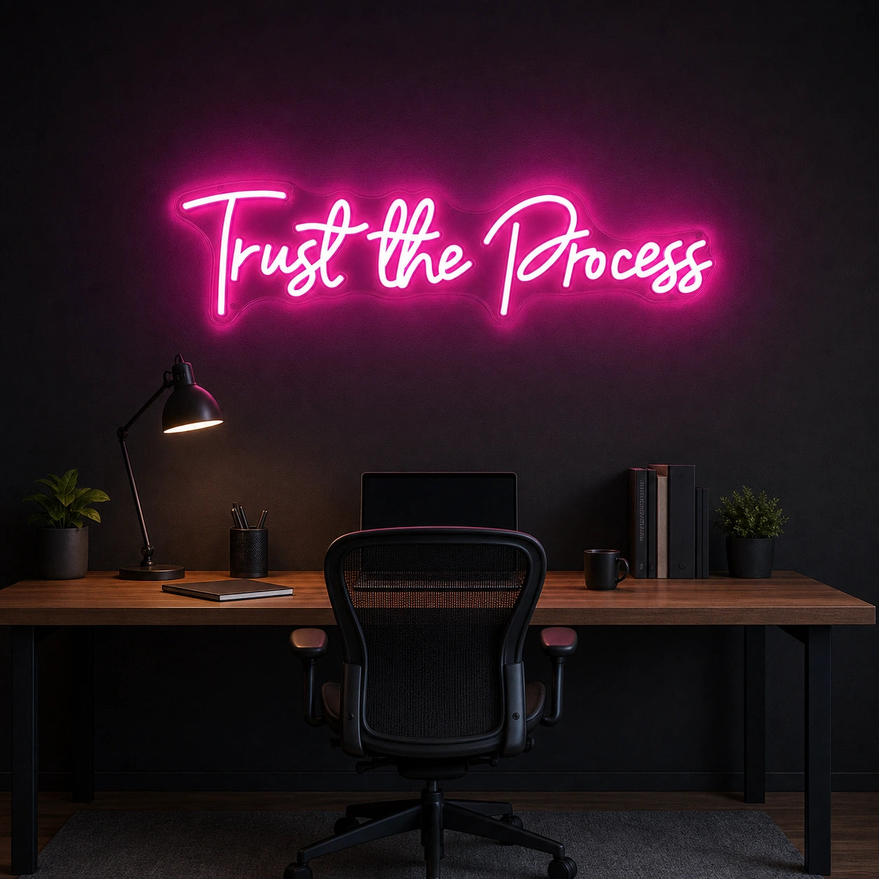 Trust The Process LED Neon Sign size image