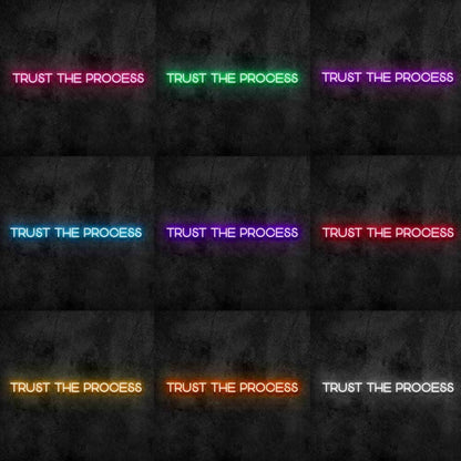Trust The Process Led Neon Sign For Motivational | Shineneon