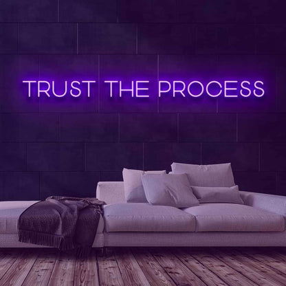 Trust The Process Led Neon Sign For Motivational | Shineneon