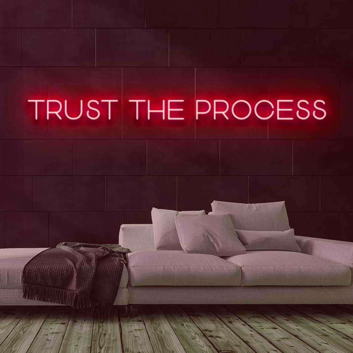 Trust The Process Led Neon Sign For Motivational | Shineneon