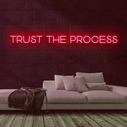 Trust The Process Led Neon Sign For Motivational | Shineneon