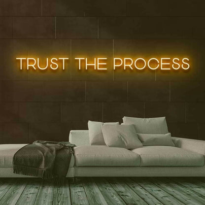 Trust The Process Led Neon Sign For Motivational | Shineneon