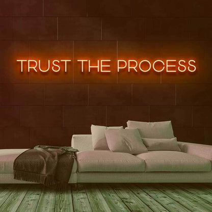 Trust The Process Led Neon Sign For Motivational | Shineneon