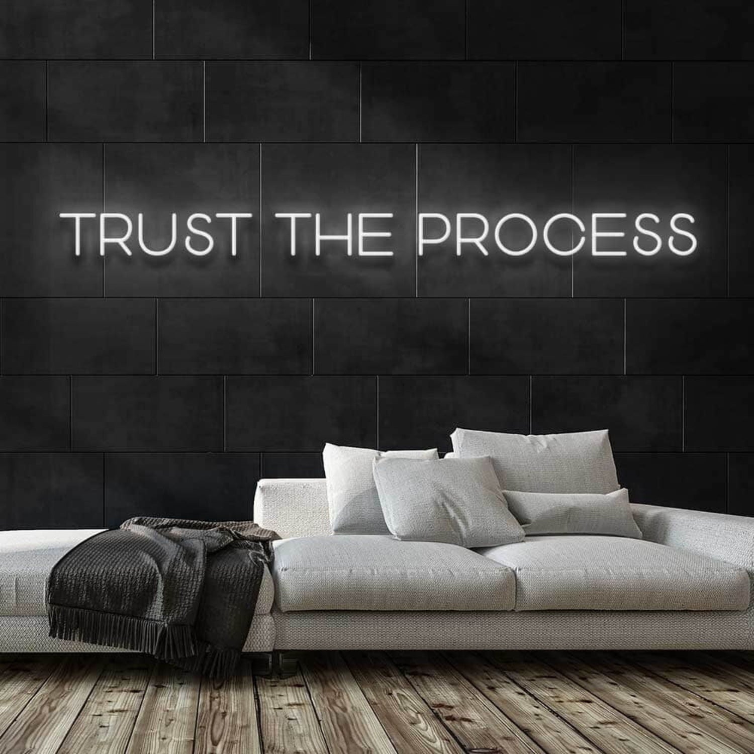 Trust The Process Led Neon Sign For Motivational | Shineneon