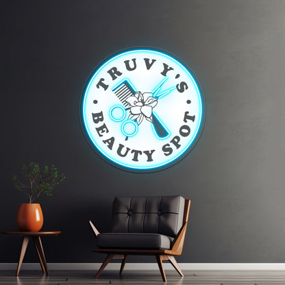 Truvys Beauty Spot Artwork Personalized Neon Signs