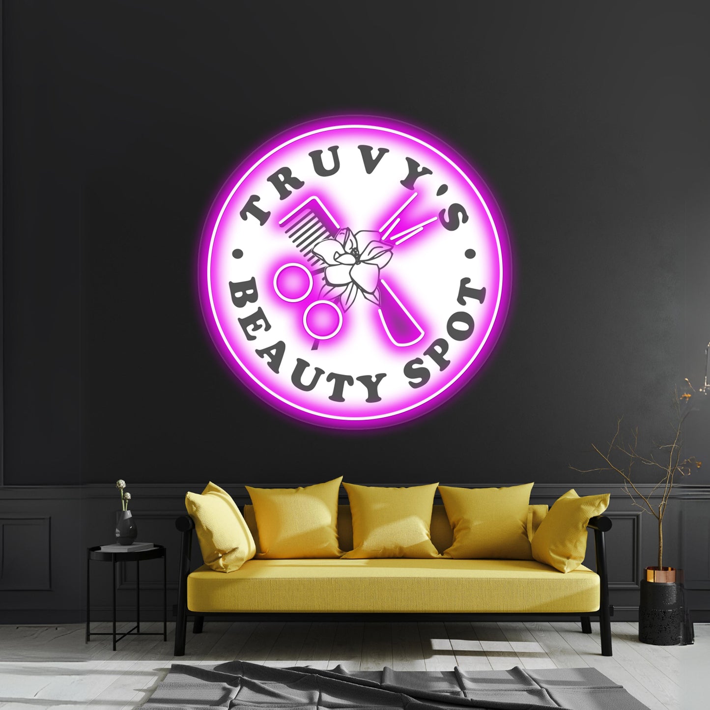 Truvys Beauty Spot Artwork Personalized Neon Signs