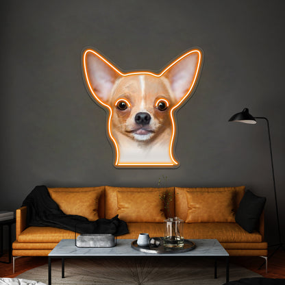 Tshirt Funny Dog Chiwawa Chihuahua Dog Wall Artwork Neon Signs