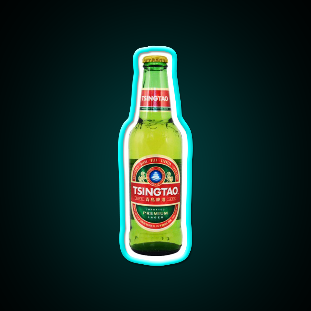 Tsingtao Beer Bar Decor Led Neon Sign Rgb Color - Size and dimension reference