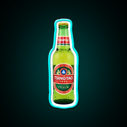 Tsingtao Beer Bar Decor Led Neon Sign Rgb Color - Size and dimension reference
