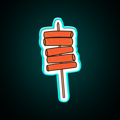 Tteokbokki Skewer Snack Food Led Neon Sign Rgb Color - Shineneon