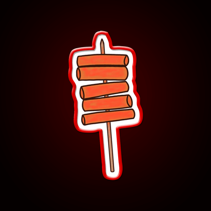 Tteokbokki Skewer Snack Food Led Neon Sign Rgb Color - Shineneon