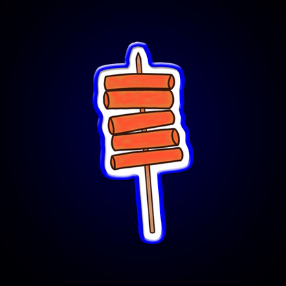 Tteokbokki Skewer Snack Food Led Neon Sign Rgb Color - Shineneon