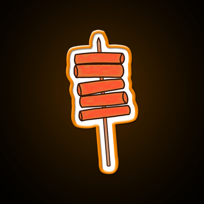 Tteokbokki Skewer Snack Food Led Neon Sign Rgb Color - Shineneon