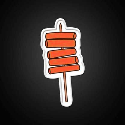 Tteokbokki Skewer Snack Food Led Neon Sign Rgb Color - Shineneon