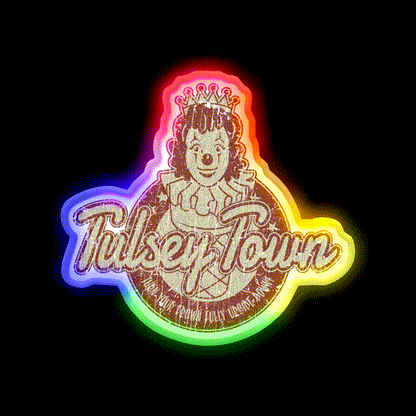 Tulsey Town Ice Cream 1940 Fast Food Led Neon Sign For Burger Place Rgb Color - LED neon sign close-up detail