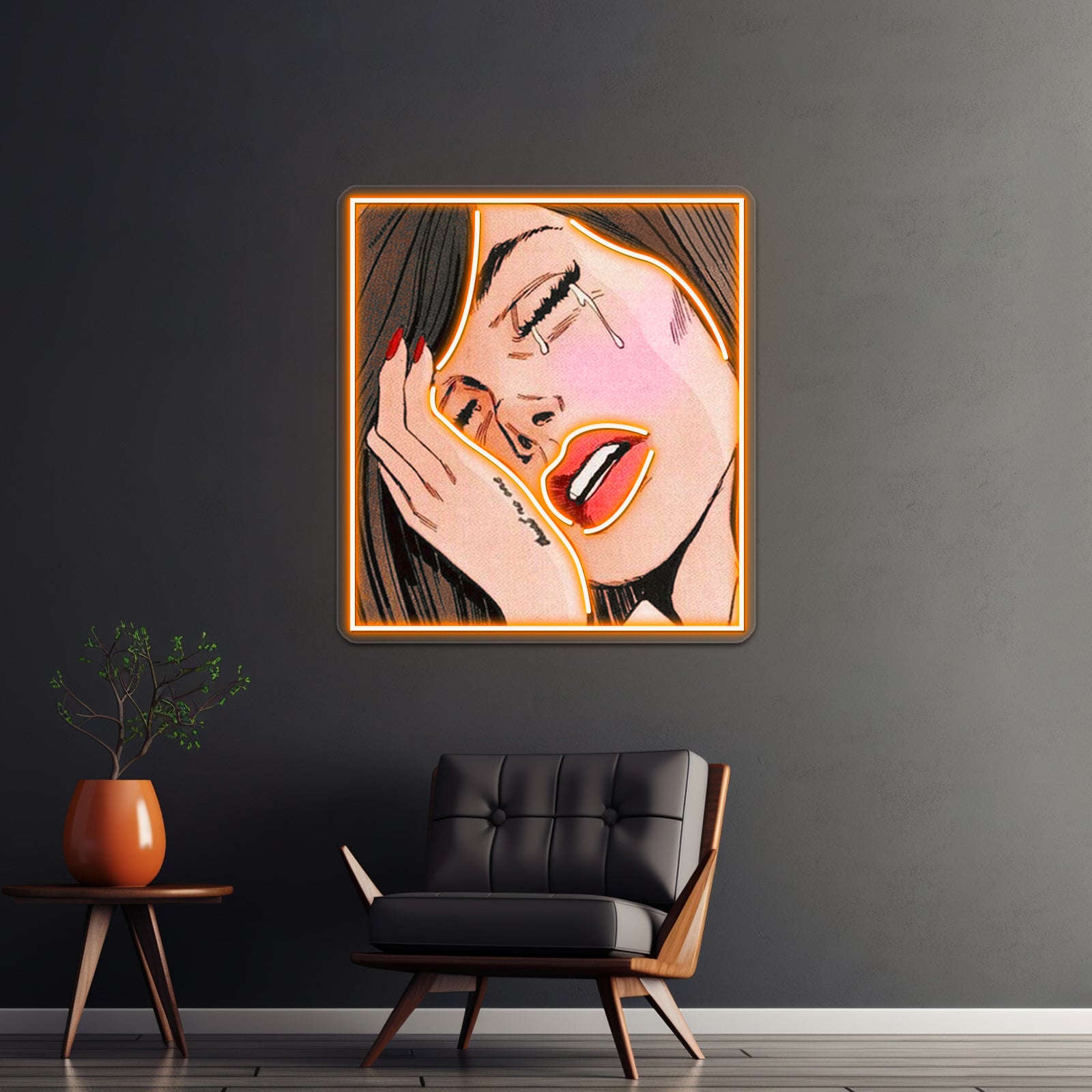 Tumblr Vintage Comic Book Woman Artwork Personalized Neon Signs | Shineneon