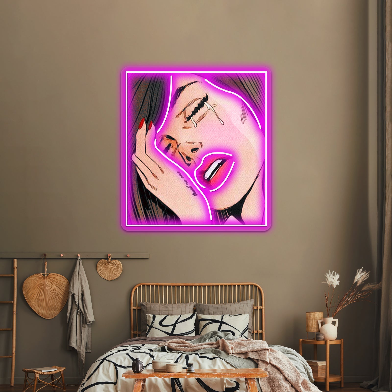 Tumblr Vintage Comic Book Woman Artwork Personalized Neon Signs | Shineneon