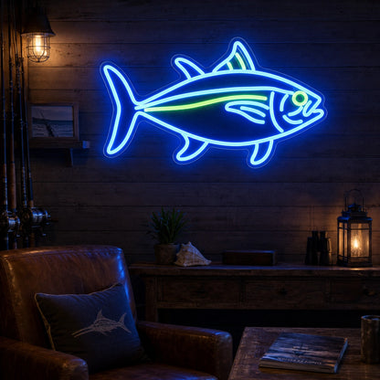 Tuna Fish LED Neon Sign real lifestyle scene
