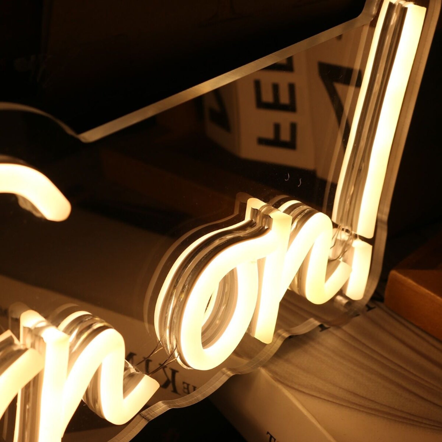 Tune In Tap In Turn On Yellow Led Neon Sign - Shineneon