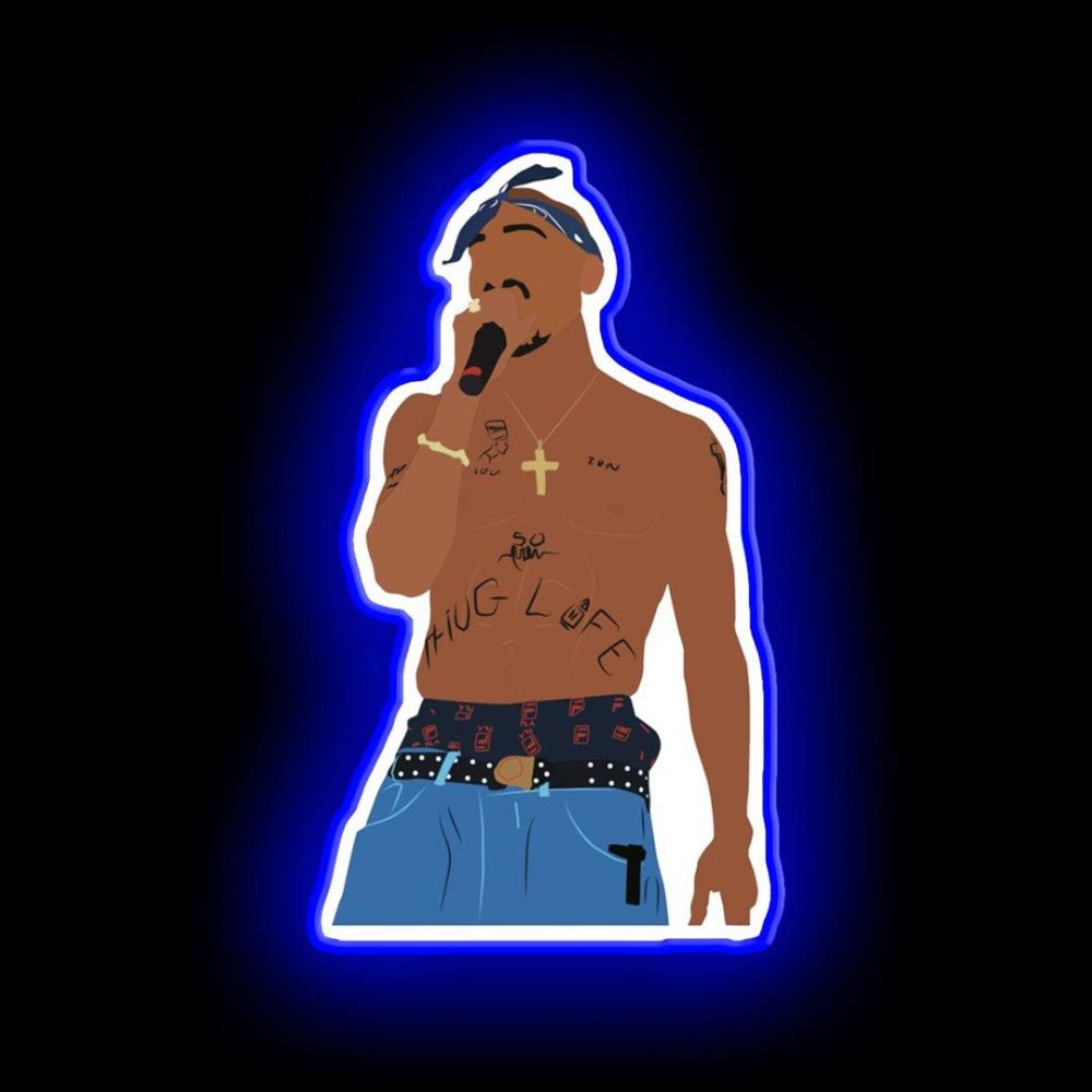 Tupac Rapper Thug Life Neon Sign - Shineneon