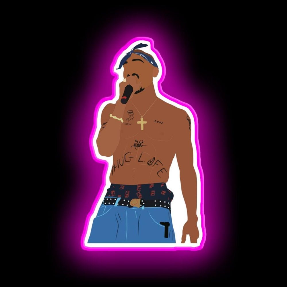 Tupac Rapper Thug Life Neon Sign - Shineneon