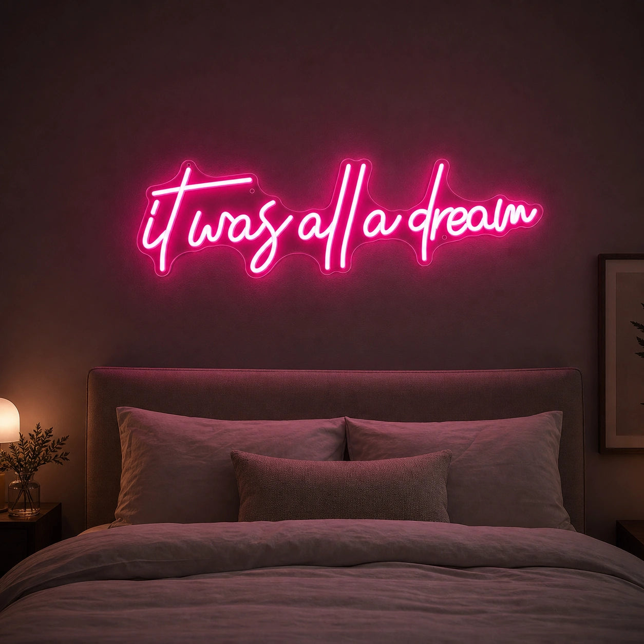 Turisa Al La Dream LED Neon Sign real lifestyle scene