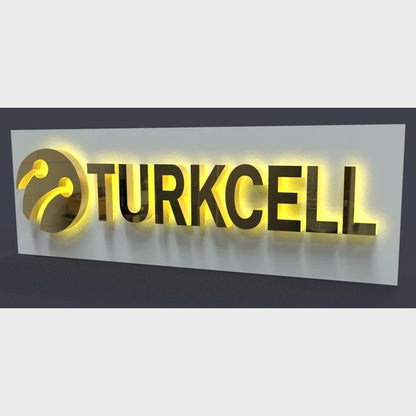 Turkcell 3D Backlit Channel Letters Led Light Sign - Shineneon