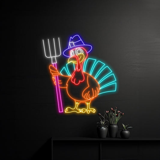 Turkey Fork Neon Sign