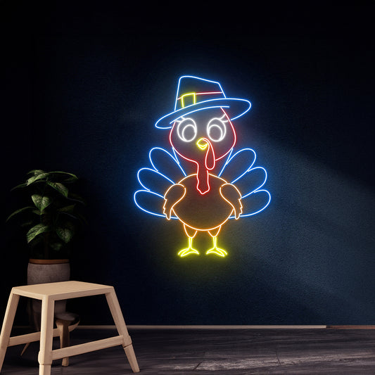 Turkey Hat Thanksgiving Turkey Led Light