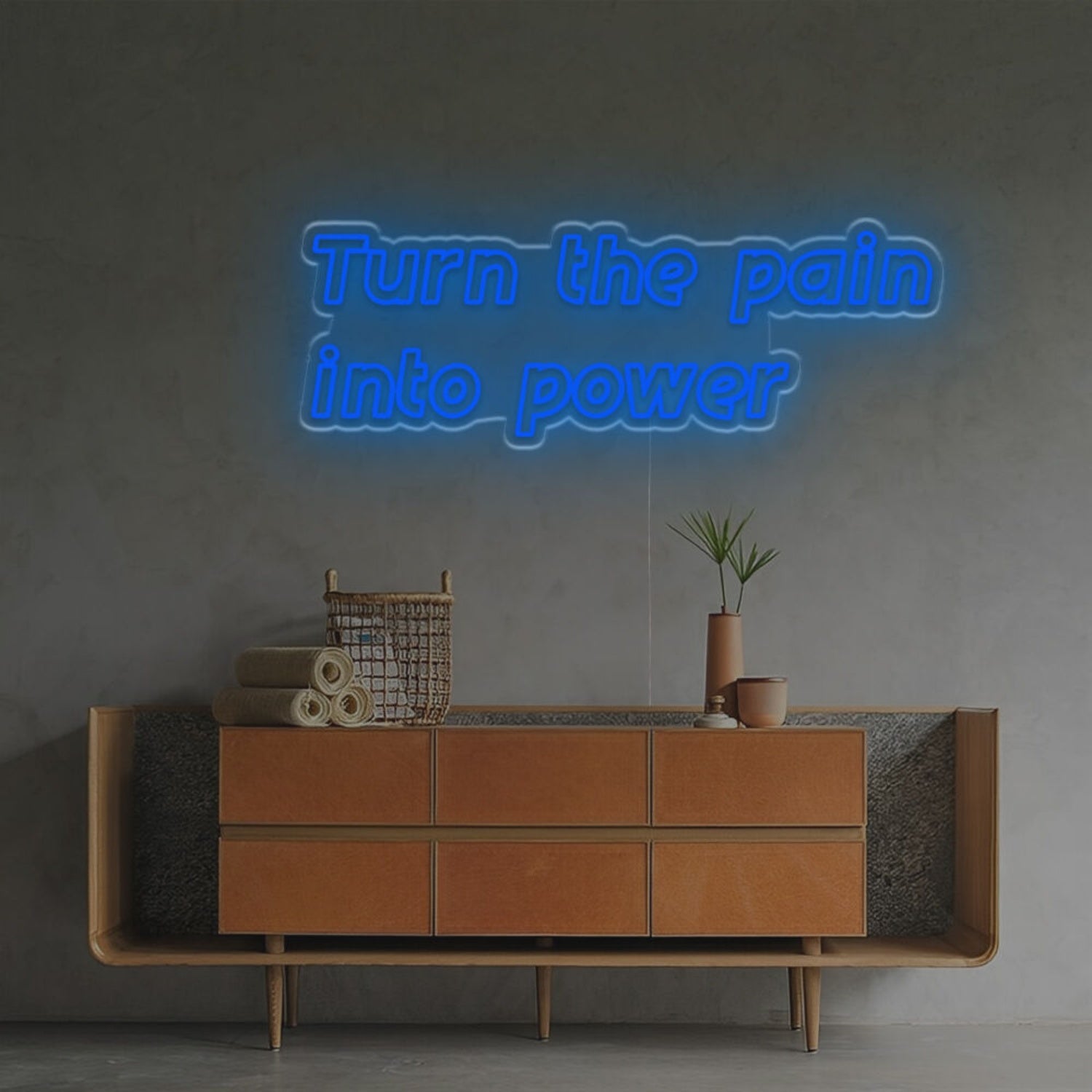 Turn The Pain Into Power Led Neon Sign | Shineneon