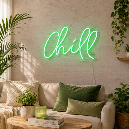 Turquoise Chill Wall Decor LED Neon Sign main product image