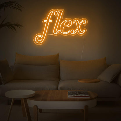 Turquoise Flex Curvy Font Led Neon Sign For Home Living Room Wall Decor | Shineneon