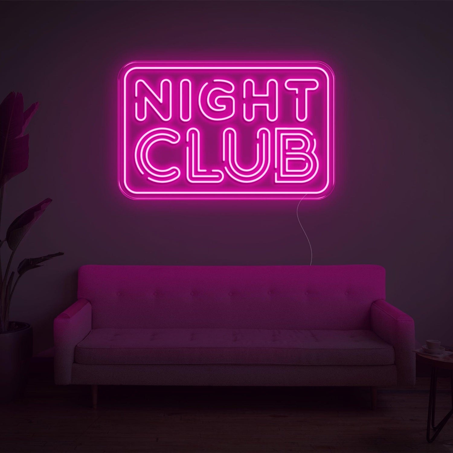 Turquoise Night Club Led Neon Sign For Retro-Themed Parties And Lounge Decor | Shineneon