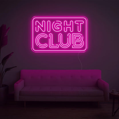 Turquoise Night Club Led Neon Sign For Retro-Themed Parties And Lounge Decor | Shineneon