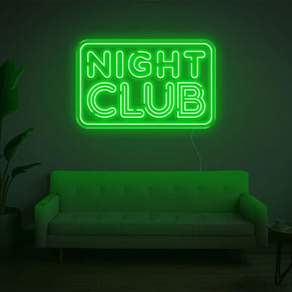 Turquoise Night Club Led Neon Sign For Retro-Themed Parties And Lounge Decor | Shineneon