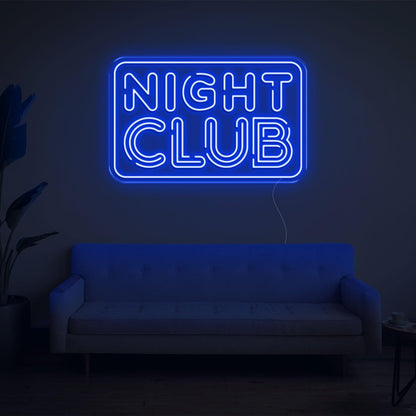 Turquoise Night Club Led Neon Sign For Retro-Themed Parties And Lounge Decor | Shineneon