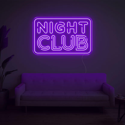 Turquoise Night Club Led Neon Sign For Retro-Themed Parties And Lounge Decor | Shineneon