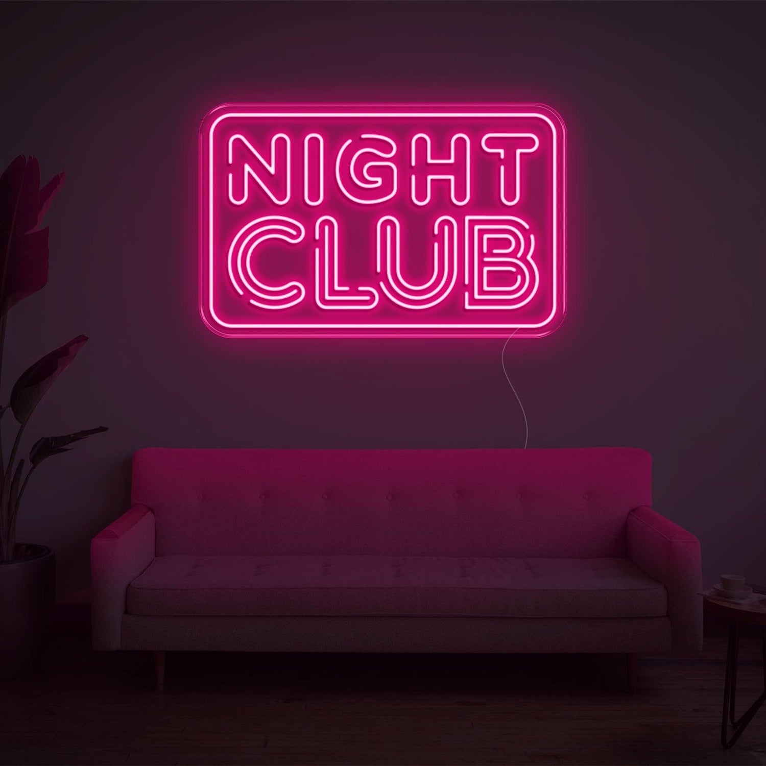 Turquoise Night Club Led Neon Sign For Retro-Themed Parties And Lounge Decor | Shineneon