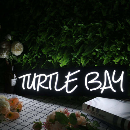 Turtle Bar White Led Neon Sign | Shineneon