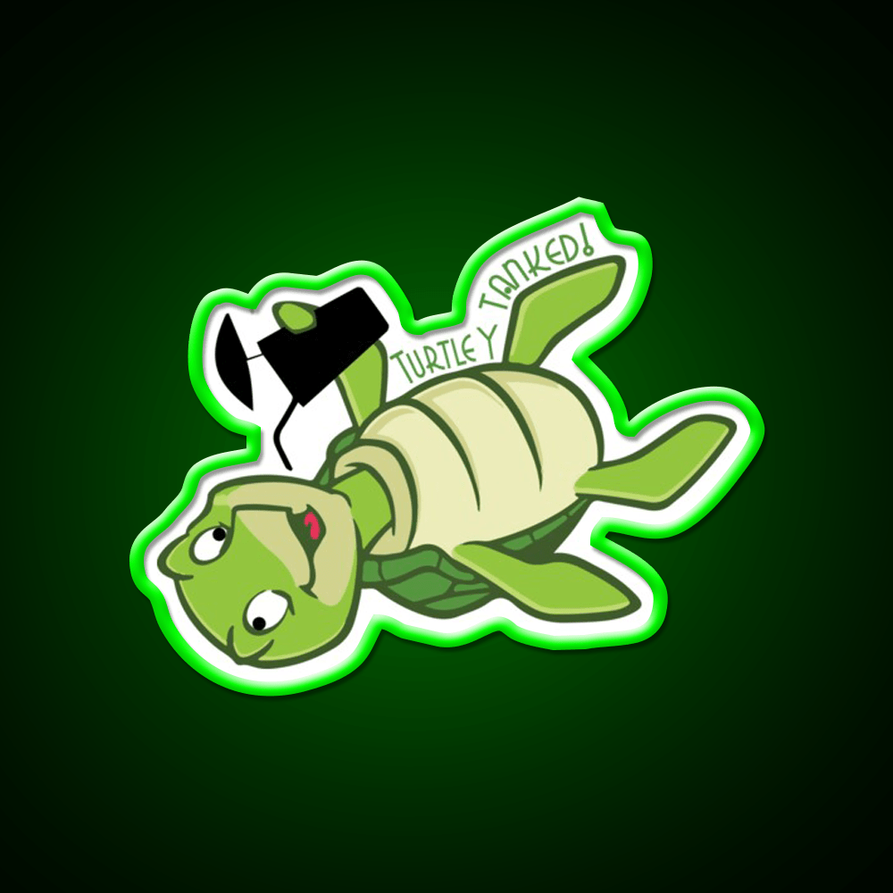Turtley Tanked Party Drink Tequila Led Neon Sign Rgb Color - Shineneon