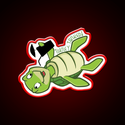 Turtley Tanked Party Drink Tequila Led Neon Sign Rgb Color - Shineneon