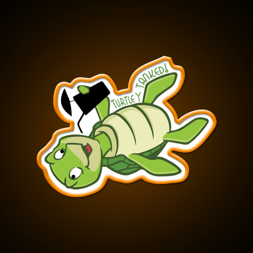 Turtley Tanked Party Drink Tequila Led Neon Sign Rgb Color - Shineneon