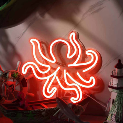 Tusked Five - Claw Octopus Led Neon Sign - Shineneon