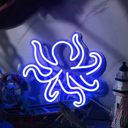 Tusked Five - Claw Octopus Led Neon Sign - Shineneon