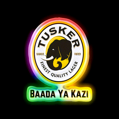 Tusker Beer Bar Decor Led Neon Sign Rgb Color - LED neon sign close-up detail