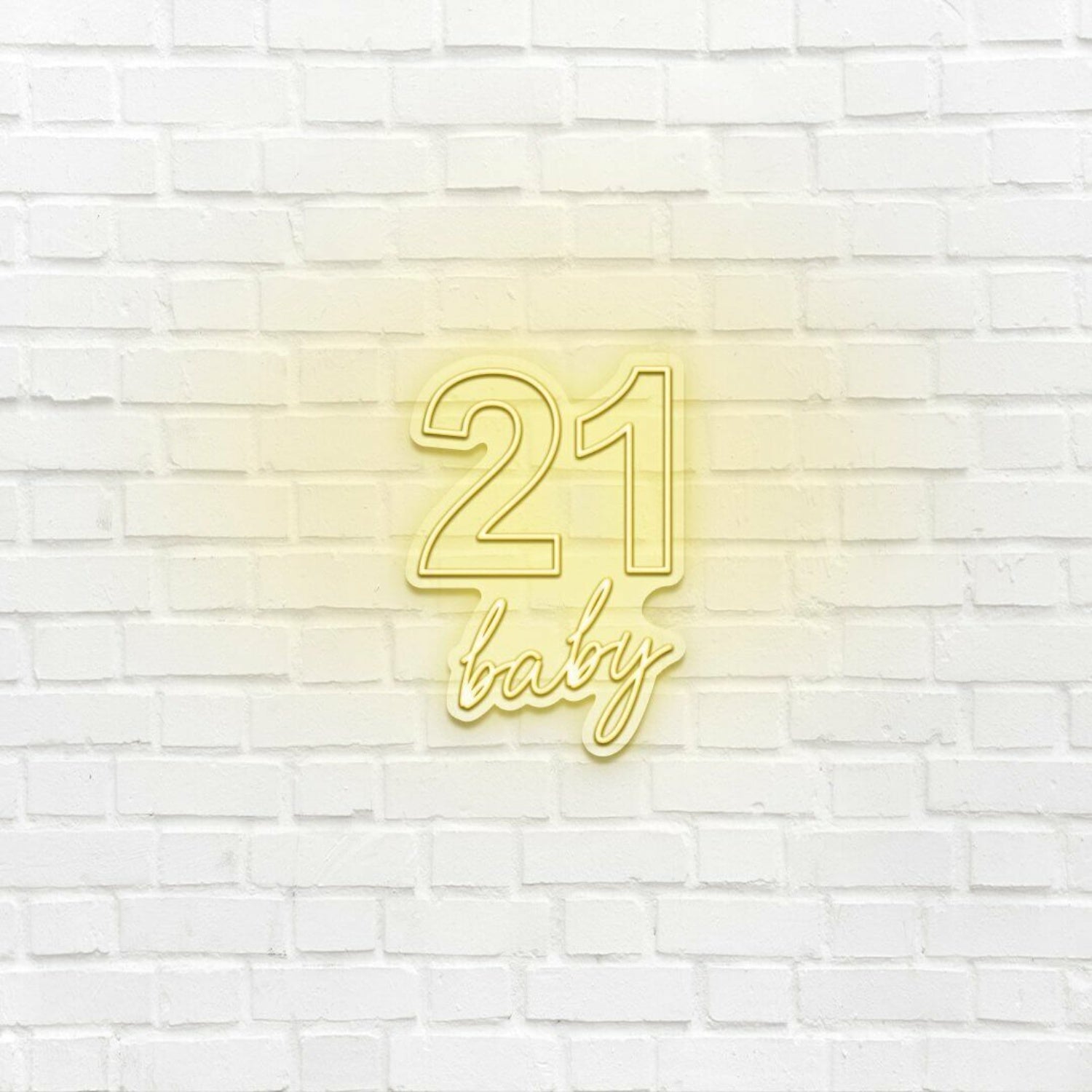 Twenty One Baby Led Neon Sign | Shineneon